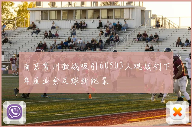 南京常州激战吸引60503人观战创下年度业余足球新纪录
